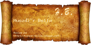 Huszár Bella névjegykártya